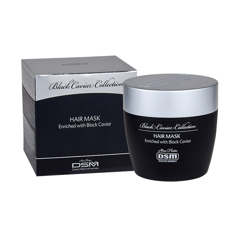 Hair mask with vitamins capsules black caviar