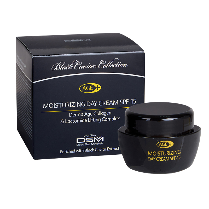 Moisturizing day cream derma-age plus SPF-15 Black caviar