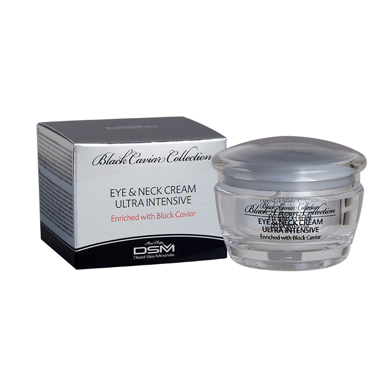 Eye & neck ultra intensive cream with vitamins capsules black caviar