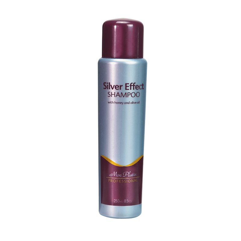 Silver effect hair shampoo