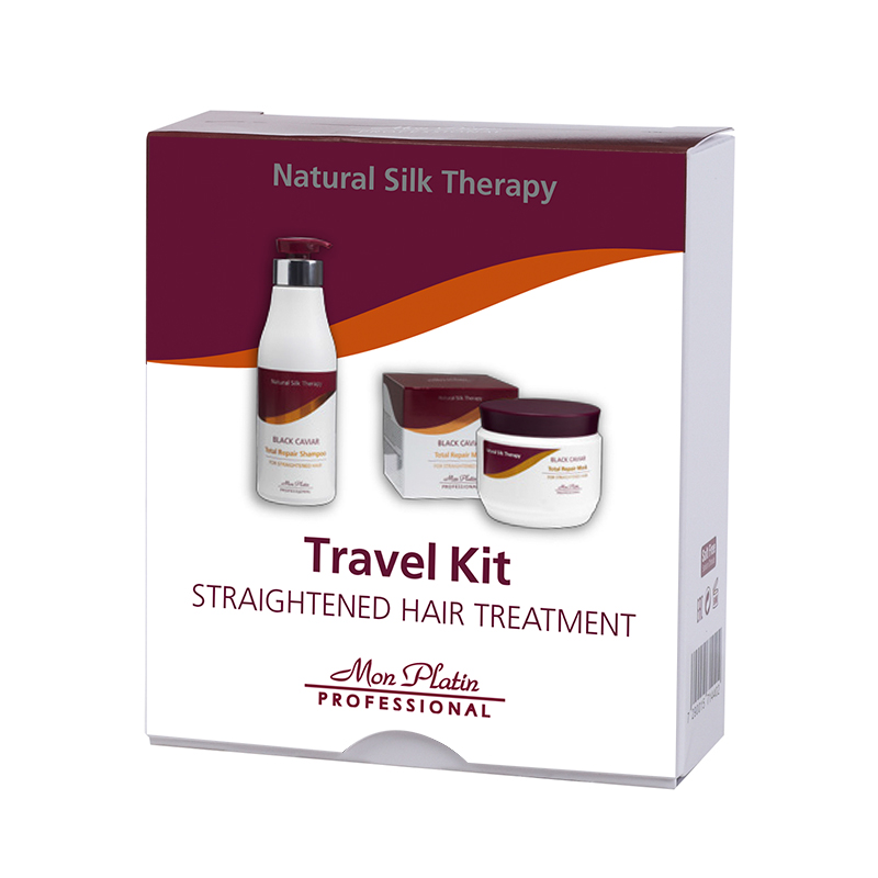 Travel kit for straightened hair treatment